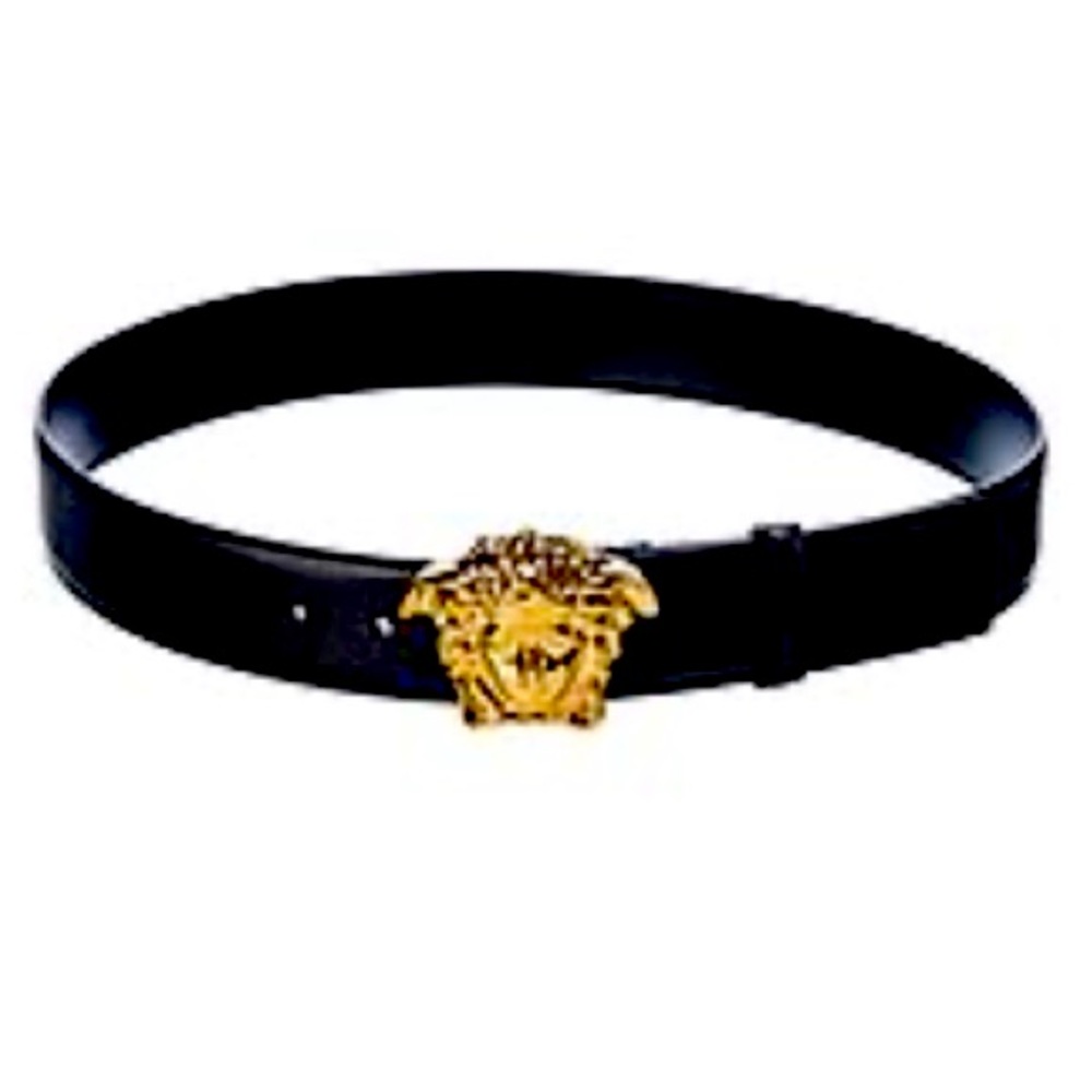 Versace Medusa leather belt
